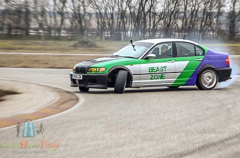 3 körös BMW E46 élményvezetés és drift taxi