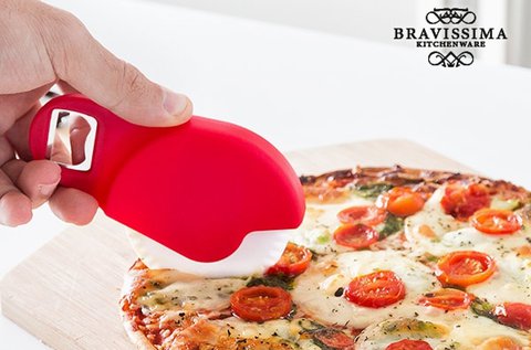 Bravissima Kitchen pizzavágó üvegnyitó
