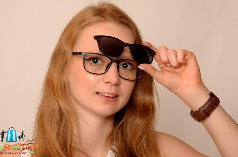 Clip-On szemüvegkeret polarizált, UV400-as előtéttel