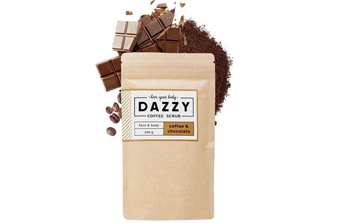 Dazzy kávés bőrradír csokoládéval