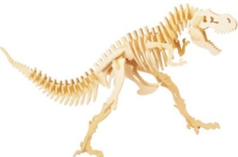 Dinoszaurusz csontváz 3D puzzle fából