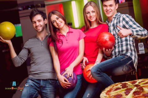 2 óra bowling akár 6 főnek + 1 választható pizza