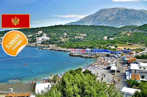 8 napos tengerparti nyaralás 4 főnek Montenegróban