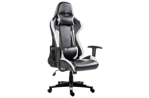 Kényelmes gamer szék fekete-szürke színben