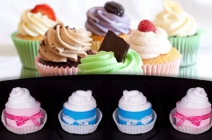 Ötletes ajándék babáknak és mamáknak! 4 db bodyból készült díszdobozos Body muffin csomag egyedi díszítéssel, több méretben