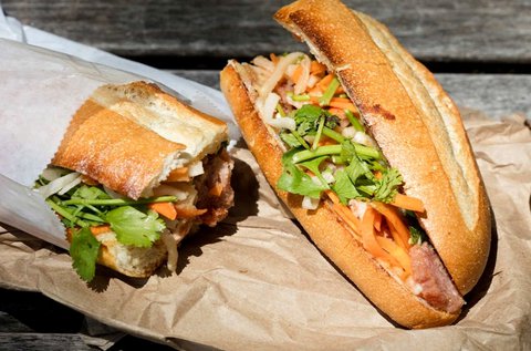 Tradicionális vietnami prémium szendvics