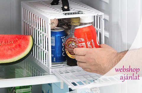 Lakattal zárható biztonsági rekesz hűtőbe, kamrába