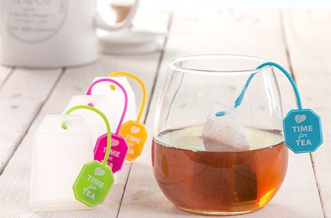 4 db-os filter alakú, színes szilikon teatojás