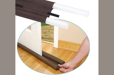 3 db praktikus tépőzáras hőszigetelő párna ajtókhoz