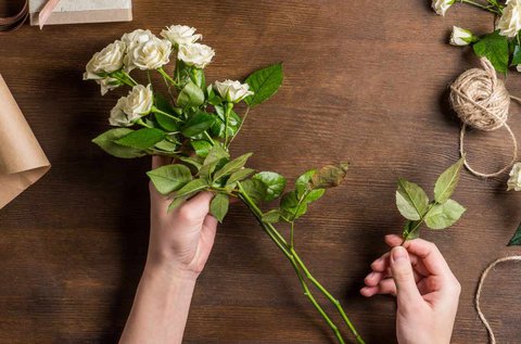 3 órás virágkötő tanfolyam eszközhasználattal