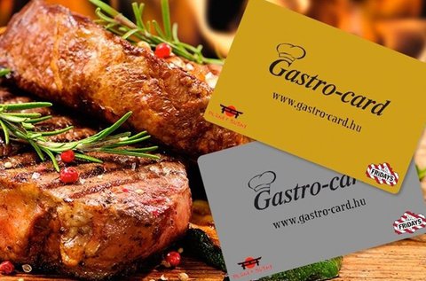 6 hónapos Gastro-Card Ezüst kártya 2 főnek