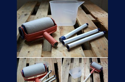 Festőhenger festékadagoló tartállyal