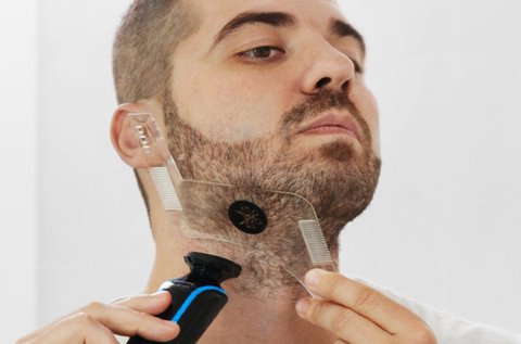 Hipster Barber szakállvágó sablon fésűkkel