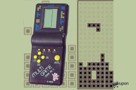 Klasszikus Tetris játék zöld vagy piros színben